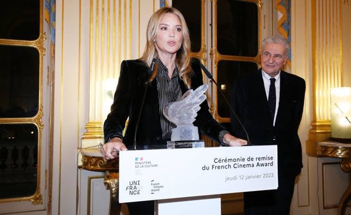 Le Prix du French Cinema Award pour l actrice Belge Virginie Efira au Ministere de la Culture CELEBRITIES: Prix French Cinema Award- Paris - 12 01 2023 JonathanRebboah Panoramic  PESRK24022012