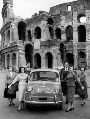 RECORD DATE NOT STATED Fiat 600 multipla. Rome 1956 01 02 1956 972_45_W278401
