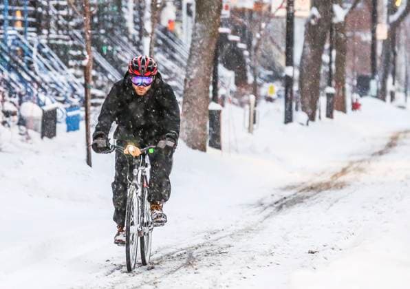 January 14, 2023, Montreal, Quebec, Canada: Snowstorm to Montreal, Montrealers woke up on this Friday the 13th to another blast of winter weather. It made getting around quite the challenge. Montreal Canada - ZUMAs278 20230114_zip_s278_002 Copyright: xSerkanxSenturkx