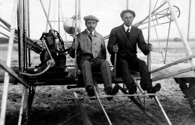 RECORD DATE NOT STATED Wilbur and orville wright on flyer I. 1910 01 02 1910 972_05_W269084