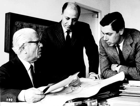 RECORD DATE NOT STATED Pininfarina. battista farina. il figlio sergio farina and r.carli. 1963 01 02 1963 972_05_W283143