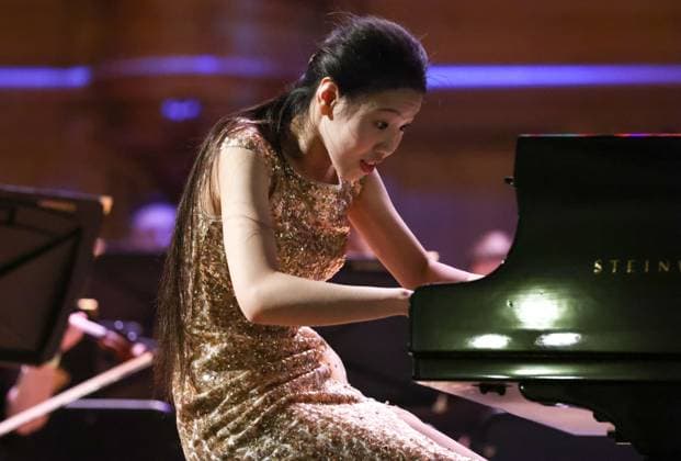 Entertainment Themen der Woche KW02 Entertainment Bilder des Tages RUSSIA, MOSCOW - JANUARY 14, 2023: Chinese pianist Yang Yutian (15), 1st prize winner in the piano division, performs at the 11th International Tchaikovsky Competition for Young Musicians, at the Moscow Conservatory. Sergei Karpukhin TASS  56822916