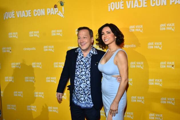 Daddy Daughter Trip Mexico City Film Premiere January 14, 2023, Mexico City, Mexico: American actor Rob Schneider and his wife Patricia Azarcoya Schneider attend at Daddy Daughter Trip film premiere at Cinepolis Mitikah. on January 14, 2023 in Mexico City, Mexico. (Photo by Carlos Tischler Eyepix Group) Copyright: xCarlosxTischler xEyepixxGroupx CT_14012023_86219