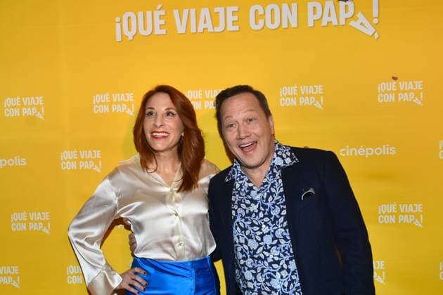 Daddy Daughter Trip Mexico City Film Premiere January 14, 2023, Mexico City, Mexico: Actress Monica Huarte and American actor Rob Schneider attend at Daddy Daughter Trip film premiere at Cinepolis Mitikah. on January 14, 2023 in Mexico City, Mexico. (Photo by Carlos Tischler Eyepix Group) Copyright: xCarlosxTischler xEyepixxGroupx CT_14012023_86243