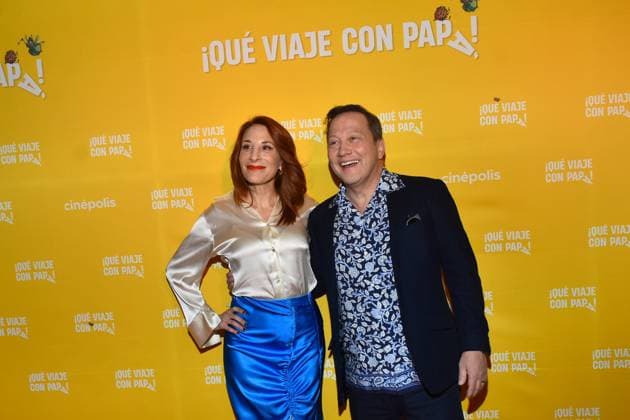 Daddy Daughter Trip Mexico City Film Premiere January 14, 2023, Mexico City, Mexico: Actress Monica Huarte and American actor Rob Schneider attend at Daddy Daughter Trip film premiere at Cinepolis Mitikah. on January 14, 2023 in Mexico City, Mexico. (Photo by Carlos Tischler Eyepix Group) Copyright: xCarlosxTischler xEyepixxGroupx CT_14012023_86245