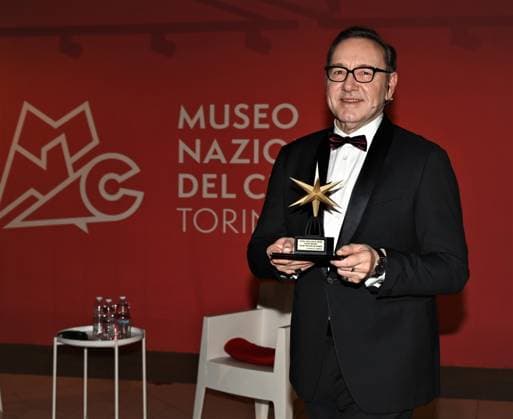 Kevin Spacey erhält den Stella della Mole Award in Turin Turin, Italy Kevin Spacey receives the Stella della Mole award at the National Cinema Museum, from Enzo Ghigo, president of the National Cinema Museum, with Vittorio Sgarbi, MiC Undersecretary for Culture, Domenico De Gaetano director of the Museum Spacey Mole Star Award  Copyright: xNickxZonnax xipa-agency.netx xNickxZonnax IPA_IPA35515945