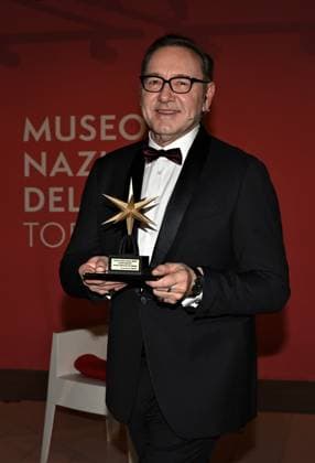 Kevin Spacey erhält den Stella della Mole Award in Turin Turin, Italy Kevin Spacey receives the Stella della Mole award at the National Cinema Museum, from Enzo Ghigo, president of the National Cinema Museum, with Vittorio Sgarbi, MiC Undersecretary for Culture, Domenico De Gaetano director of the Museum Spacey Mole Star Award  Copyright: xNickxZonnax xipa-agency.netx xNickxZonnax IPA_IPA35515948