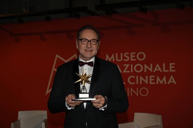 Kevin Spacey erhält den Stella della Mole Award in Turin Turin, Italy Kevin Spacey receives the Stella della Mole award at the National Cinema Museum, from Enzo Ghigo, president of the National Cinema Museum, with Vittorio Sgarbi, MiC Undersecretary for Culture, Domenico De Gaetano director of the Museum Spacey Mole Star Award  Copyright: xNickxZonnax xipa-agency.netx xNickxZonnax IPA_IPA35515957