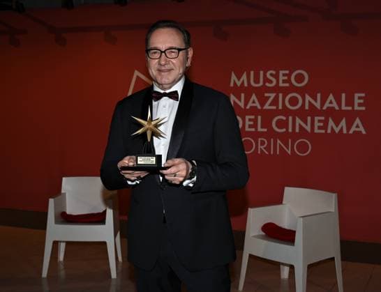 Kevin Spacey erhält den Stella della Mole Award in Turin Turin, Italy Kevin Spacey receives the Stella della Mole award at the National Cinema Museum, from Enzo Ghigo, president of the National Cinema Museum, with Vittorio Sgarbi, MiC Undersecretary for Culture, Domenico De Gaetano director of the Museum Spacey Mole Star Award  Copyright: xNickxZonnax xipa-agency.netx xNickxZonnax IPA_IPA35515962
