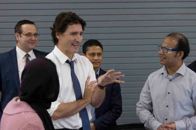 January 17, 2023, Windsor, Ontario, Canada: Prime Minister Justin Trudeau tours the University of Windsor in Windsor, Ont. on Tuesday, January 17, 2023. Windsor Canada  - ZUMAc35_ 20230117_zaf_c35_050 Copyright: xNicolexOsbornex
