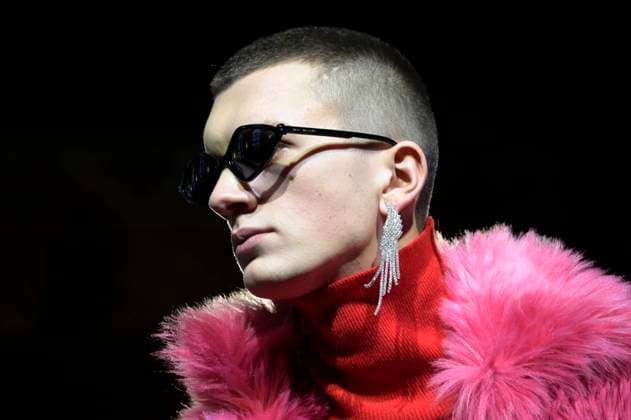 Model at the Marcel Ostertag Fashion Show at the Berlin Fashion Week Autumn Winter 2023 at the Bolle Festsälen Berlin, 17 01 2023 Foto:xF.xKernx xFuturexImage