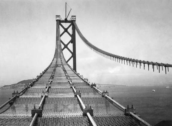RECORD DATE NOT STATED Usa, california, san francisco, construction of the bay bridge, 1935 01 02 1935 972_05_W350908