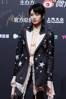 BEIJING, CHINA - JANUARY 18: Singer Zhou Bichang arrives at the red carpet for Weibo Music Awards 2022 on January 18, 2023 in Beijing, China.  Copyright: xVCGx VCG111418472631