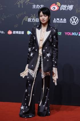 BEIJING, CHINA - JANUARY 18: Singer Zhou Bichang arrives at the red carpet for Weibo Music Awards 2022 on January 18, 2023 in Beijing, China.  Copyright: xVCGx VCG111418472633