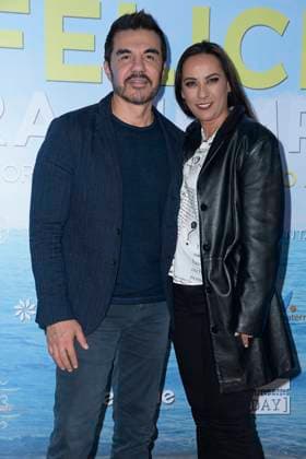 January 18, 2023, Mexico City, Mexico: Adrian Uribe and Consuelo Duval attend a press conference to promote the film Infelices para Siempre at Cinepolis VIP Universidad. on January 18, 2023 in Mexico City, Mexico. Mexico City Mexico - ZUMAe321 20230119_zia_e321_020 Copyright: xJaimexNogales xEyepixxGroupx