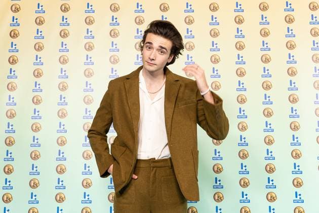 actor Aaron Blommaert pictured during the Gala van de Gouden K s award show, organized by Flemish children s television channel Ketnet, Saturday 21 January 2023 in Brussels.  JAMESxARTHURxGEKIERE 58601858