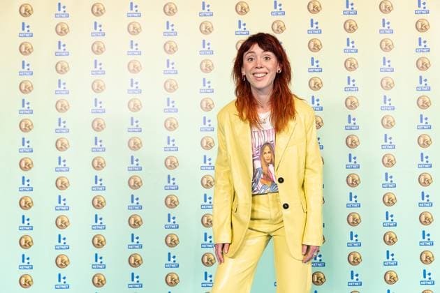 Ketnet presenter Sien Wynants pictured during the Gala van de Gouden K s award show, organized by Flemish children s television channel Ketnet, Saturday 21 January 2023 in Brussels.  JAMESxARTHURxGEKIERE 58602140