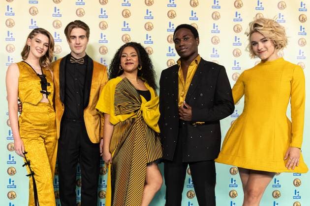 Entertainment Bilder des Tages Like Me band pictured during the Gala van de Gouden K s award show, organized by Flemish children s television channel Ketnet, Saturday 21 January 2023 in Brussels.  JAMESxARTHURxGEKIERE 58604448