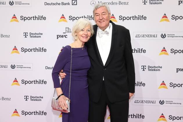 21 01 2023 Frankfurt am Main, Festhalle The 52 Ball of Sports of the German Sports Aid Dr Rolf Müller Ex State Sports Federation President with wife Marlies Mosiek Urbahn HP