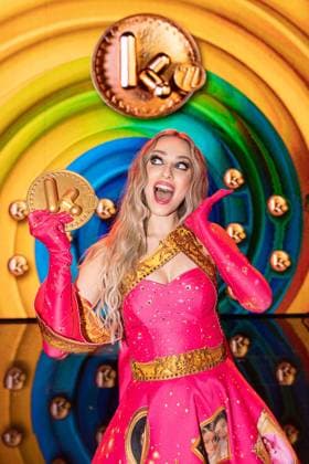 actress and singer Camille Dhont pictured during the Gala van de Gouden K s award show, organized by Flemish children s television channel Ketnet, Saturday 21 January 2023 in Brussels.  JAMESxARTHURxGEKIERE 58608503