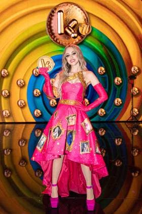 actress and singer Camille Dhont pictured during the Gala van de Gouden K s award show, organized by Flemish children s television channel Ketnet, Saturday 21 January 2023 in Brussels.  JAMESxARTHURxGEKIERE 58608509