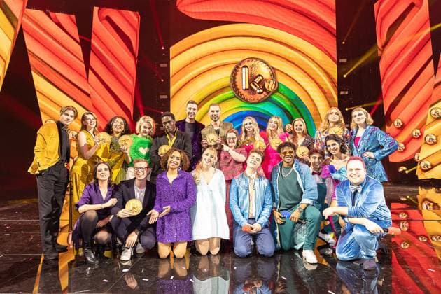 Illustration picture shows the winners posing during the Gala van de Gouden K s award show, organized by Flemish children s television channel Ketnet, Saturday 21 January 2023 in Brussels.  JAMESxARTHURxGEKIERE 58608554