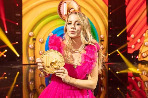actress Steffi Mercie pictured during the Gala van de Gouden K s award show, organized by Flemish children s television channel Ketnet, Saturday 21 January 2023 in Brussels.  JAMESxARTHURxGEKIERE 58608746