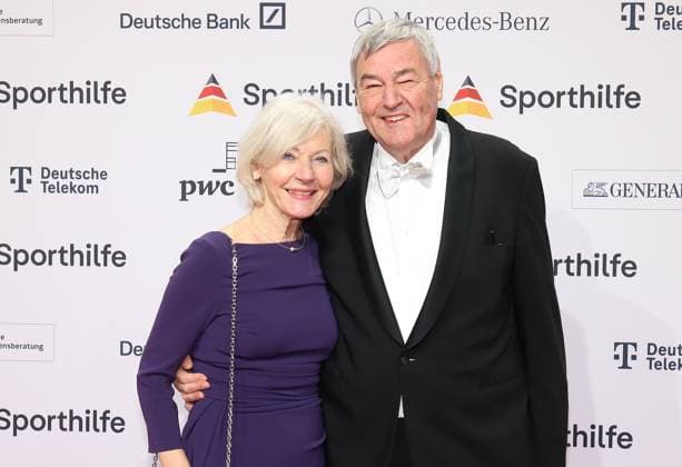 21 01 2023 Frankfurt am Main, Festhalle The 52 Ball of Sports of the German Sports Aid Dr Rolf Müller Ex State Sports Federation President with wife Marlies Mosiek Urbahn HP