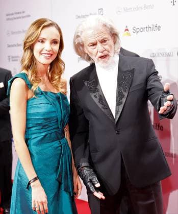 21 01 2023 Frankfurt am Main, Festhalle The 52 Ball of Sports of the German Sports Aid Entrepreneur Professor Hermann BÜHLBECKER Owner of Lampertz with Giovanna MORENO HP