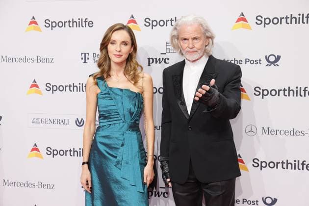 21 01 2023 Frankfurt am Main, Festhalle The 52 Ball of Sports of the German Sports Aid Entrepreneur Professor Hermann BÜHLBECKER Owner of Lampertz with Giovanna MORENO HP