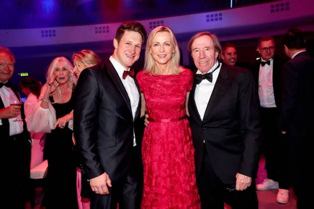 52 Ball des Sports Matthias Steiner with wife Inge Posmyk and Günter Netzer at the 52 Ball des Sports in the Festhalle in Frankfurt am Main Copyright: xEventpressxGolejewskix