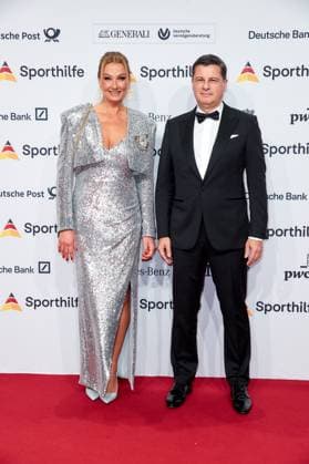 52 Ball des Sports Franziska van Almsick and Christian Seifert at the 52 Ball des Sports in the Festhalle in Frankfurt am Main Copyright: xEventpressxGolejewskix