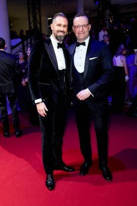 52 Ball des Sports Jens Spahn with husband Daniel Funke at the 52 Ball des Sports in the Festhalle in Frankfurt am Main Copyright: xEventpressxGolejewskix
