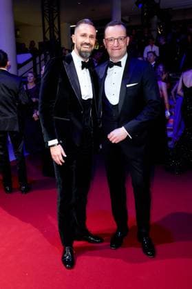 52 Ball des Sports Jens Spahn with husband Daniel Funke at the 52 Ball des Sports in the Festhalle in Frankfurt am Main Copyright: xEventpressxGolejewskix