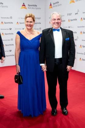 52 Ball des Sports Nancy Faeser with her husband at the 52 Ball des Sports in the Festhalle in Frankfurt am Main Copyright: xEventpressxGolejewskix