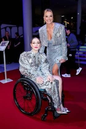52 Ball des Sports Kristina Vogel and Franziska van Almsick at the 52 Ball des Sports in the Festhalle in Frankfurt am Main Copyright: xEventpressxGolejewskix