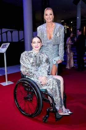 52 Ball des Sports Kristina Vogel and Franziska van Almsick at the 52 Ball des Sports in the Festhalle in Frankfurt am Main Copyright: xEventpressxGolejewskix