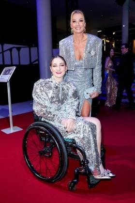 52 Ball des Sports Kristina Vogel and Franziska van Almsick at the 52 Ball des Sports in the Festhalle in Frankfurt am Main Copyright: xEventpressxGolejewskix