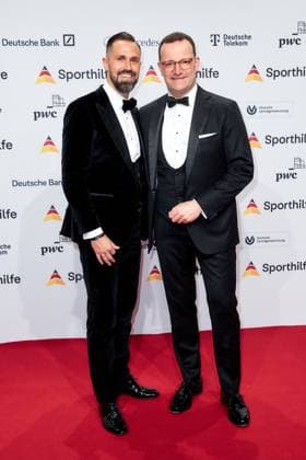 52 Ball des Sports Jens Spahn with husband Daniel Funke at the 52 Ball des Sports in the Festhalle in Frankfurt am Main Copyright: xEventpressxGolejewskix