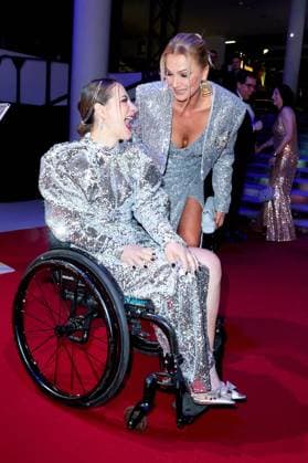52 Ball des Sports Kristina Vogel and Franziska van Almsick at the 52 Ball des Sports in the Festhalle in Frankfurt am Main Copyright: xEventpressxGolejewskix