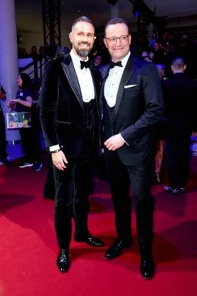 52 Ball des Sports Jens Spahn with husband Daniel Funke at the 52 Ball des Sports in the Festhalle in Frankfurt am Main Copyright: xEventpressxGolejewskix