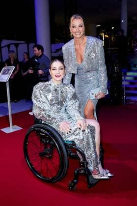 52 Ball des Sports Kristina Vogel and Franziska van Almsick at the 52 Ball des Sports in the Festhalle in Frankfurt am Main Copyright: xEventpressxGolejewskix
