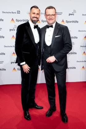 52 Ball des Sports Jens Spahn with husband Daniel Funke at the 52 Ball des Sports in the Festhalle in Frankfurt am Main Copyright: xEventpressxGolejewskix