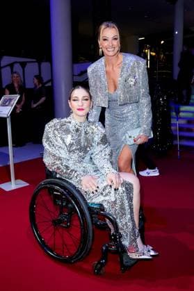 52 Ball des Sports Kristina Vogel and Franziska van Almsick at the 52 Ball des Sports in the Festhalle in Frankfurt am Main Copyright: xEventpressxGolejewskix