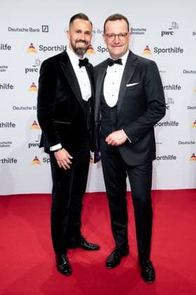 52 Ball des Sports Jens Spahn with husband Daniel Funke at the 52 Ball des Sports in the Festhalle in Frankfurt am Main Copyright: xEventpressxGolejewskix