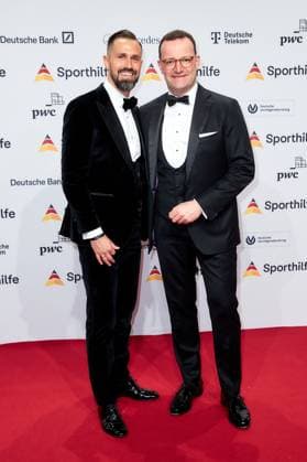 52 Ball des Sports Jens Spahn with husband Daniel Funke at the 52 Ball des Sports in the Festhalle in Frankfurt am Main Copyright: xEventpressxGolejewskix