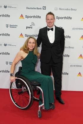 The Sporthilf has invited to the 52 Ball of Sports Many celebrities came over the red carpet Annika Zeyen, Chris Giles 52 Ball of Sports The Sporthilf has invited to the 52 Ball of Sports Many celebrities came over the red carpet Germany, Frankfurt, Festhalle, 21 01 2023 SP_GHR