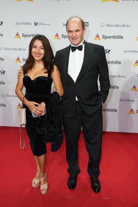 The Sporthilf has invited to the 52 Ball of Sports Many celebrities came over the red carpet Martin Brudermueller with company 52 Ball of Sports The Sporthilf has invited to the 52 Ball of Sports Many celebrities came over the red carpet Germany, Frankfurt, Festhalle, 21 01 2023 SP_GHR