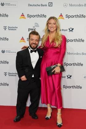 The Sporthilf has invited to the 52 Ball of Sports Many celebrities came over the red carpet Mathias Mester and Julia Brueckmann 52 Ball of Sports The Sporthilf has invited to the 52 Ball of Sports Many celebrities came over the red carpet Germany, Frankfurt, Festhalle, 21 01 2023 SP_GHR