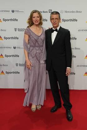 The Sporthilf has invited to the 52 Ball of Sports Many celebrities came over the red carpet Franziska Reichenbacher, AlfredJoseph Schneiberg 52 Ball of Sports The Sporthilf has invited to the 52 Ball of Sports Many celebrities came over the red carpet Germany, Frankfurt, Festhalle, 21 01 2023 SP_GHR